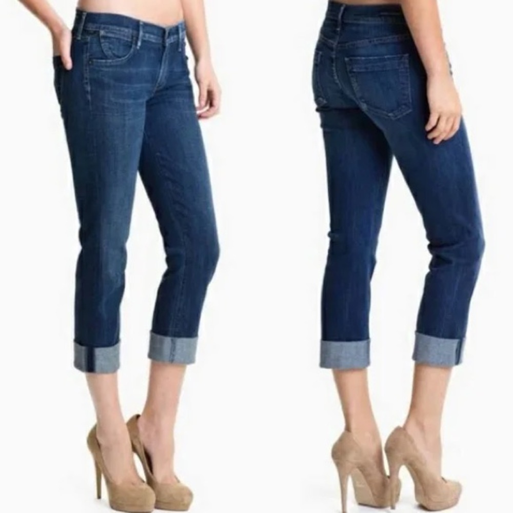 *CITIZENS OF HUMANITY* Medium Wash Dani Cropped Straight Leg Jeans Size 27